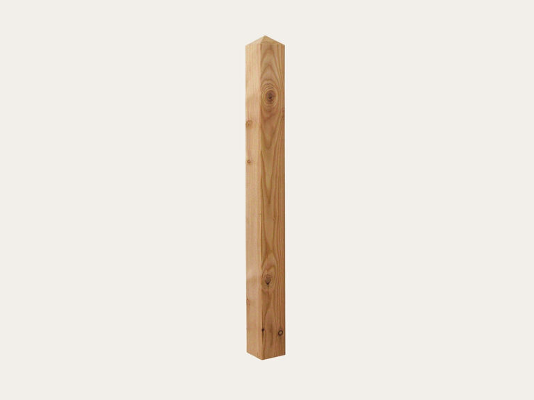 Sichtschutzelement aus Lärchenholz mit Rautenmuster